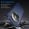For Realme 12+ 5G Brushed Texture Carbon Fiber TPU Phone Case(Blue)