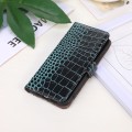 For iPhone 16 Plus Crocodile Top Layer Cowhide Leather Phone Case(Green)