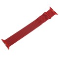 For Apple Watch 8 45mm Milanese Metal Magnetic Watch Band(Red)