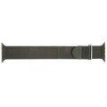 For Apple Watch 5 40mm Milanese Metal Magnetic Watch Band(Army Green)