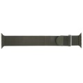 For Apple Watch 4 40mm Milanese Metal Magnetic Watch Band(Army Green)