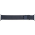 For Apple Watch 3 38mm Milanese Metal Magnetic Watch Band(Midnight Blue)