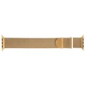 For Apple Watch 3 38mm Milanese Metal Magnetic Watch Band(Gold)