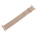 For Apple Watch 3 38mm Milanese Metal Magnetic Watch Band(Retro Gold)