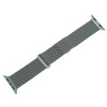 For Apple Watch 3 38mm Milanese Metal Magnetic Watch Band(Pine Green)