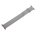 For Apple Watch 3 42mm Milanese Metal Magnetic Watch Band(Silver)