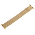 For Apple Watch 3 42mm Milanese Metal Magnetic Watch Band(Gold)