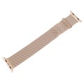For Apple Watch 3 42mm Milanese Metal Magnetic Watch Band(Retro Gold)
