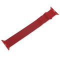 For Apple Watch 2 42mm Milanese Metal Magnetic Watch Band(Red)