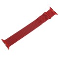 For Apple Watch 9 45mm Milanese Metal Magnetic Watch Band(Red)