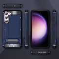 For Samsung Galaxy S23 5G Matte Holder Phone Case(Royal Blue)