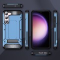For Samsung Galaxy S23 5G Matte Holder Phone Case(Space Blue)