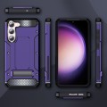 For Samsung Galaxy S23 5G Matte Holder Phone Case(Purple)