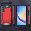 For Samsung Galaxy A34 5G Matte Holder Phone Case(Red)
