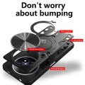 For Realme 12 5G Global CD Texture Sliding Camshield Magnetic Holder Phone Case(Black)