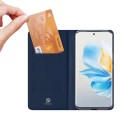 For Honor 100 DUX DUCIS Skin Pro Series Flip Leather Phone Case(Blue)