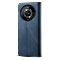 For Realme 11 Pro / 11 Pro+ Denim Texture Flip Leather Phone Case(Blue)