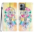For Motorola Moto G14 Colored Drawing Leather Phone Case(Dream Catcher)