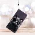 For Motorola Moto G32 Colored Drawing Leather Phone Case(Sunglasses Cat)