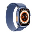 WS-E9 Ultra 2.2 inch IP67 Waterproof Loop Nylon Band Smart Watch, Support Heart Rate / NFC(Blue)