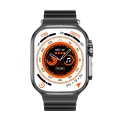 WS-E9 Ultra 2.2 inch IP67 Waterproof Metal Buckle Ocean Silicone Band Smart Watch, Support Heart Rat
