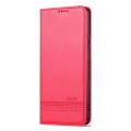 For Xiaomi Redmi K60 Ultra/Mi 13T/13T Pro AZNS Magnetic Calf Texture Flip Leather Phone Case(Red)
