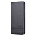 For Xiaomi 14 AZNS Magnetic Calf Texture Flip Leather Phone Case(Black)