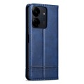 For Xiaomi Redmi 13C / Poco C65 AZNS Magnetic Calf Texture Flip Leather Phone Case(Dark Blue)