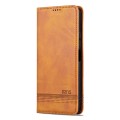 For Xiaomi Redmi 13C / Poco C65 AZNS Magnetic Calf Texture Flip Leather Phone Case(Light Brown)