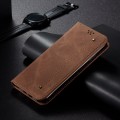 For Honor X8b 4G Global Denim Texture Flip Leather Phone Case(Brown)