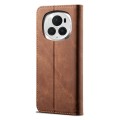 For Honor Magic6 Denim Texture Flip Leather Phone Case(Brown)