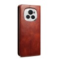 For Honor Magic6 Pro Oil Wax Crazy Horse Texture Leather Phone Case(Brown)
