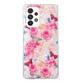 For Samsung Galaxy A52 4G / 5G IMD Shell Pattern TPU Phone Case(Butterfly Flower)