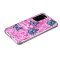For Samsung Galaxy S20 FE IMD Shell Pattern TPU Phone Case(Colorful Butterfly)
