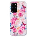 For Samsung Galaxy S20+ IMD Shell Pattern TPU Phone Case(Butterfly Flower)