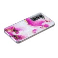 For Samsung Galaxy S21 5G IMD Shell Pattern TPU Phone Case(Red Marble)