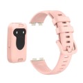 For Huawei Band 8 Silicone Protective Case + Silicone Watch Band Kit(Pink)