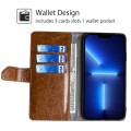 For Tecno Pova 6 Pro 5G Geometric Stitching Leather Phone Case(Light Brown)