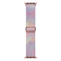 For Apple Watch 8 45mm  Painted Pattern Nylon Replacement Watch Band(Symphony Bubbles)
