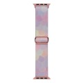 For Apple Watch 6 44mm Painted Pattern Nylon Replacement Watch Band(Symphony Bubbles)