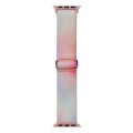 For Apple Watch 3 42mm Painted Pattern Nylon Replacement Watch Band(Symphony Aurora)