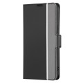 For Tecno Pova 6 Pro 5G Twill Texture Side Button Leather Phone Case(Black)