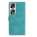 For Honor 90 Pro Flower Butterfly Embossing Pattern Leather Phone Case(Sky Blue)
