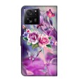 For Xiaomi 13T Pro Crystal 3D Shockproof Protective Leather Phone Case(Butterfly)