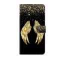 For Xiaomi 13T Pro Crystal 3D Shockproof Protective Leather Phone Case(Golden Wings)