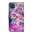 For Samsung Galaxy A12 4G / 5G Crystal 3D Shockproof Protective Leather Phone Case(Butterfly)