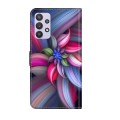 For Samsung Galaxy A32 5G Crystal 3D Shockproof Protective Leather Phone Case(Colorful Flower)