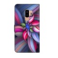 For Samsung Galaxy S9+ Crystal 3D Shockproof Protective Leather Phone Case(Colorful Flower)