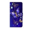 For Samsung Galaxy S9+ Crystal 3D Shockproof Protective Leather Phone Case(Diamond Butterfly)