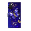 For Samsung Galaxy A03s Crystal 3D Shockproof Protective Leather Phone Case(Diamond Butterfly)
